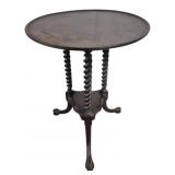 Claw Foot Tea Table, Twist Column Tripod