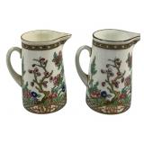 2 Coalport Indian Tree Creamers - 4" Tall