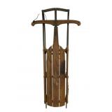 Antique Flexible Flyer Wooden Sled - 7 x 58 x 25