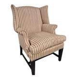 Vintage Tapered Leg Wing Back Armchair