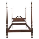 Vintage Mahogany Full Size Poster Bed