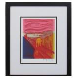 Scream Print Plate Sign by Andy Warhol