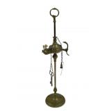 19th Century Italian Lucerne Brass Oil Lamp