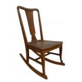 Wood Rocking Chair - 33 x 17 x 27