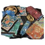 Lot of Assorted Oriental Silk Embroidered Items