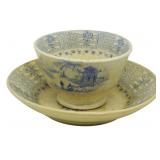 1892 Transferware Cup and Saucer