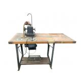 Vintage Industrial Fur Sewing Machine
