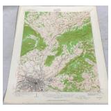 Roanoke Quadrangle Map - 21 x 17