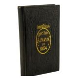 1854 Ed. Boston Almanac