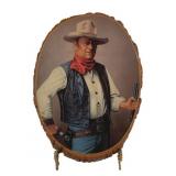 John Wayne Wood Photo - 8 x 11