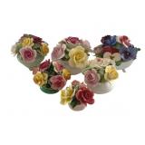 6 Porcelain English & Etc Flowers