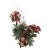 Lot of Faux Flower Arrangements