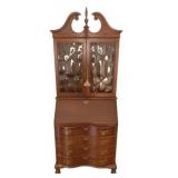 Chippendale Bookcase Top Secretary
