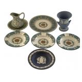 Lot of Wedgwood Plates, Vase & More