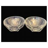 2 Heisey Glass Bowls - 4.5' Round