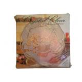 2 Crystal Clear Serving Platters - New 15' Round