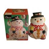 Gibson Snowman Cookie Jar - 11.5' Tall