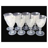 8 Westmoreland English Hobnail 6' Goblets