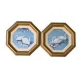 2 Framed Prints - 9.5 x 9.5