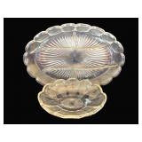 2 Heisey Colonial Trays