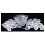 Imperial Cape Cod Glass Punch Bowl Set