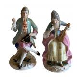 Pair Ceramic Statues - 6 1/4' Tall