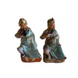 Pair Japanese Statues - 7.5' Talll