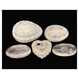 5 Assorted Glass Items