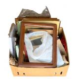 Box of Assorted Items - Picture Frames & More