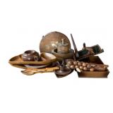 Shelf Lot of Assorted Wood Items