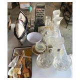 Lot of Assorted Glass, Irons & More