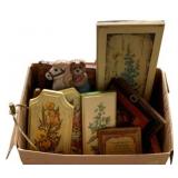 Box of Vintage Wall Hangings