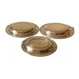 3 Silver Plated Serving Dishes - 12 x 9