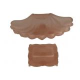 2 Vintage Pink Glass Items