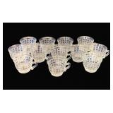12 Heisey Victorian Punch Cups - 2.5' Tall