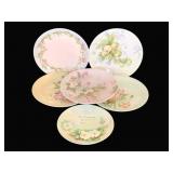 6 Antique Plates - 7.5', 9' Round