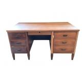 Vintage Wooden Desk - 60 x 34 x 31