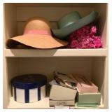 2 Shelves of Assorted Items - Hats & More