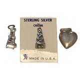 3 Sterling Silver Pendants