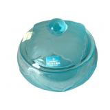 Viking Glass Blue Covered Jar - 5.5 x 6