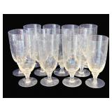 12 Tiffin Iced Tea Glasses - 6 3/4' Tall