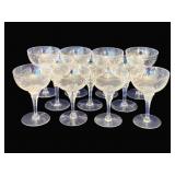 11 Tiffin Champagne Glasses - 5 3/4' Tall