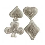 Sandwich Glass Bridge Ashtray Set - 4 x 3