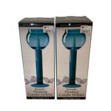 2 Candleholders in Boxes - 10' Tall