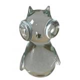 Bi-Mark Glass Owl Figurine - 4.5' Tall