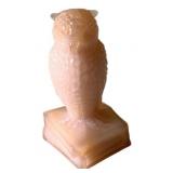 Degenhart Pink Glass Owl Figurine - 3.5' Tall