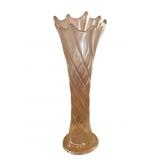 Carnival Glass Vase - 10.5' Tall