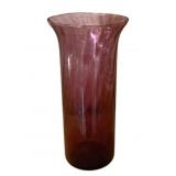 Blenko Amethyst Vase - 9.5' Tall