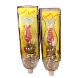 2 Kerosene Lamps - 8.5' Tall
