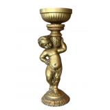 Cherub Metal Candleholder - 12' Tall